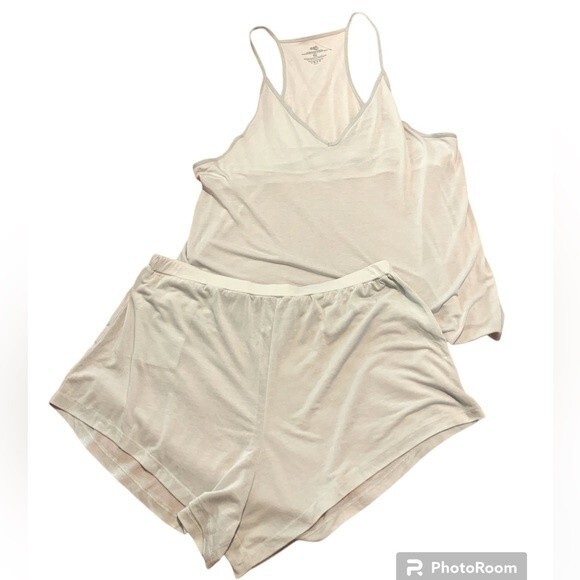 NWOT Pijama Set Tank and short with super soft Tencel fabric blend in Gray. XL - Picture 8 of 8